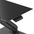 MACLEAN PODSTAWKA BIURKOWA NA MONITOR LUB LAPTOP, SPRĘŻYNA GAZOWA, DO PRACY STOJĄCO SIEDZĄCEJ, CZARNA MC-493