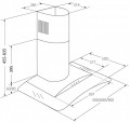 Okap kominowy AKPO WK-4 LARGO ECO 60 CZARNY (399,1 m3/h; 600mm; kolor czarny)