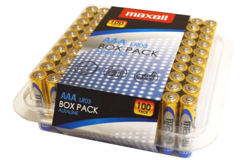 Bateria alkaliczna MAXELL AAA LR3 R3 100 szt BOX