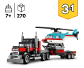 LEGO 31146 Creator 3 w 1 Ciężarówka z platformą i helikopterem