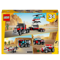 LEGO 31146 Creator 3 w 1 Ciężarówka z platformą i helikopterem