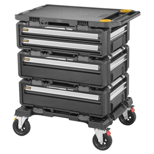 DeWALT DWST60510-1 pudełko na narzędzia Przybornik Metal, Plastik Czarny, Stal nierdzewna, Żółty