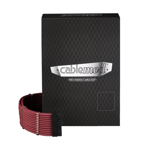 CableMod C-Series PRO ModMesh Zestaw do Corsair AXi/HXi/RM (żółta etykieta) - krwista czerwień