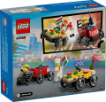 LEGO 60458 City Zestaw wyścigówek: pizza kontra wóz strażacki