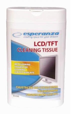 ESPERANZA CHUSTECZKI CZYSZCZĄCE DO LCD/TFT 100SZT ES106