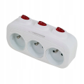 ESPERANZA ROZGAŁĘŹNIK ELEKTR. 3 GN. WŁ. BIAŁY ELK307W
