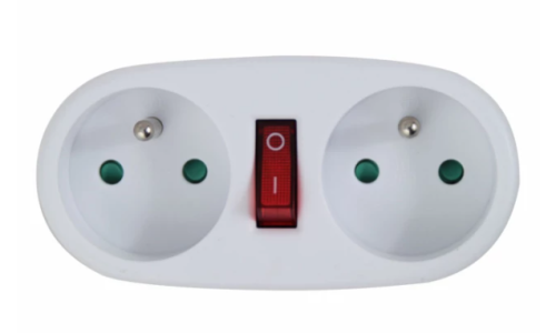 ESPERANZA ROZGAŁĘŹNIK ELEKTR. 2 GN. WŁ. BIAŁY ELK306W