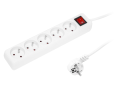 Przedłużacz sieciowy PR-570WSP 5-Gniazd z uziemieniem+wyłącznik 3m 3x1,5mm