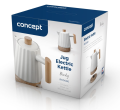CONCEPT Czajnik elektryczny ceramiczny 1,5 l, biały RK0090