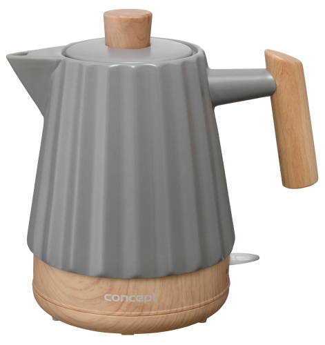 CONCEPT Czajnik elektryczny ceramiczny 1,5 l, ciemnoszary RK0092