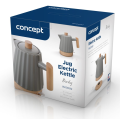 CONCEPT Czajnik elektryczny ceramiczny 1,5 l, ciemnoszary RK0092