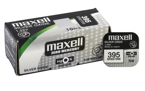 Bateria Srebrowa Maxell Do Zegarka 395 SR927SW SR57 1szt.