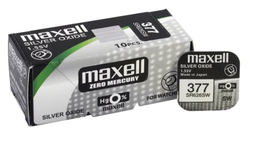Bateria Srebrowa Maxell Do Zegarka 377 SR626SW SR66 1 szt.