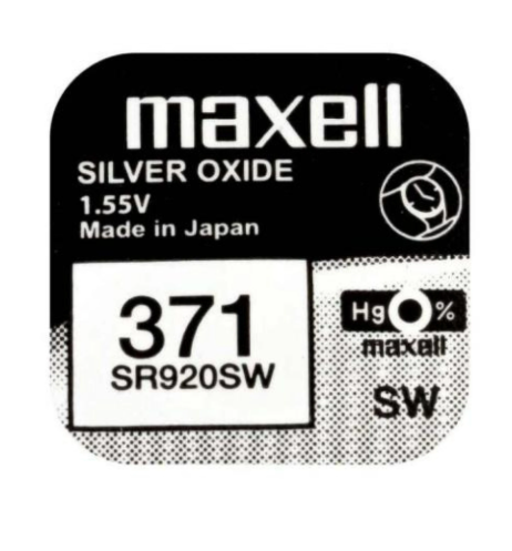 Bateria Srebrowa Maxell Do Zegarka 371 SR920SW SR69 1szt.