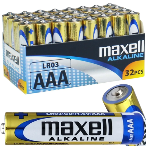 Baterie Alkaliczne AAA LR03 MAXELL 32szt