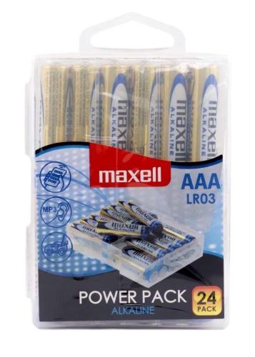 Bateria alkaliczna MAXELL AAA LR3 R3 24 szt BOX