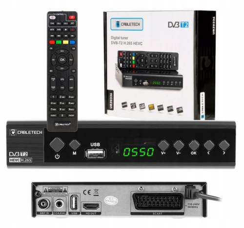Tuner DVB-T/C Hevc H.265 10bit Cabletech