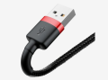 Kabel Baseus CALKLF-C19 (Lightning M - USB 2.0 M 2m kolor czarno-czerwony)