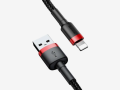 Kabel Baseus CALKLF-C19 (Lightning M - USB 2.0 M 2m kolor czarno-czerwony)