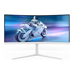 Philips 34M2C5501A/00 monitor komputerowy 86,4 cm (34") 3440 x 1440 px Wide Quad HD LCD Biały