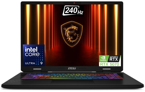 Laptop MSI Crosshair 17 HX AI 17" QHD+ 240Hz Ultra 9 275HX RTX5070 8GB