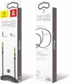 Kabel audio mini jack 3,5mm AUX Baseus Yiven 1m (czarno-srebrny)
