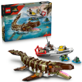 LEGO 76974 Jurassic World Misja na łodzi i model mozazaura
