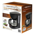 Ekspres przelewowy Esperanza Arabica EKC005 (950W; kolor czarny) EKC005