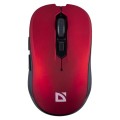 DEFENDER MYSZ BEZPRZEWODOWA GASSA MM-105 RF SILENT CLICK CZERWONA 52103