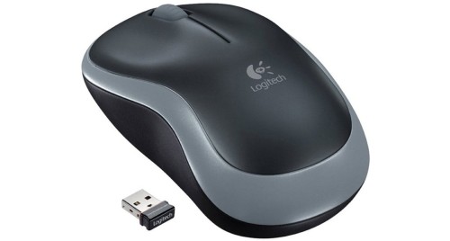 Bezprzewodowa mysz Logitech M185 (2 kolory) [Kolor: czerwony]