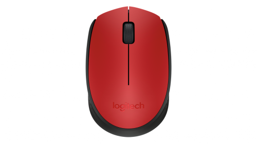 Mysz bezprzewodowa Logitech M171 optyczna czerwona 910-004641