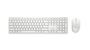 Zestaw bezprzewodowy Dell KM5221W klawiatura + mysz biały 580-AKEZ