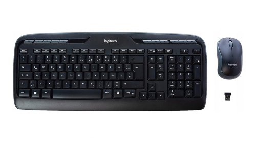 Zestaw bezprzewodowy klawiatura + mysz Logitech MK330 czarny 920-003999