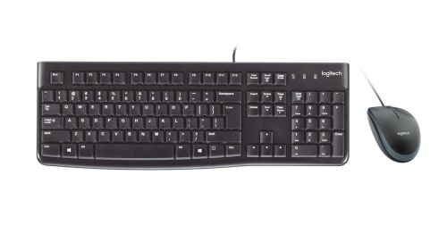 Zestaw przewodowy Logitech MK120 klawiatura + mysz czarna 920-002563