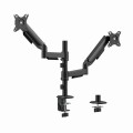 GEMBIRD BIURKOWE, REGULOWANE RAMIĘ/UCHWYT NA DWA MONITORY OD 17" DO 32", OBCIĄŻENIE DO 9 KG