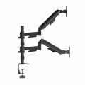 GEMBIRD BIURKOWE, REGULOWANE RAMIĘ/UCHWYT NA DWA MONITORY OD 17" DO 32", OBCIĄŻENIE DO 9 KG