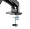 GEMBIRD BIURKOWE RAMIĘ/UCHWYT NA DWA MONITORY (REGULOWANE) 17"-32", OBCIĄŻENIE DO 10KG, KOLOR CZARNY