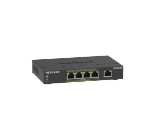 Switch Netgear GS305P-300EUS 5p PoE 63W (PoE+: 4p) Unmanaged Gigabit