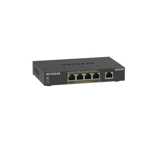 Switch Netgear GS305P-300EUS 5p PoE 63W (PoE+: 4p) Unmanaged Gigabit