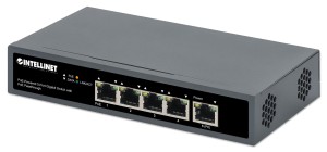 Switch Gigabit 5x PoE Passthrough zasilany PoE lub AC, 95W