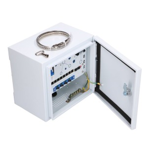 Zewnętrzny switch PoE Extralink Atlas; 8x RJ45 1000Mb/s PoE, 2x SFP, 120W, aktywne chłodzenie