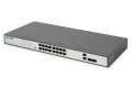 Switch Fast Ethernet PoE z 16 portami PoE + 2 Combo, 250W budżetu PoE