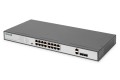 Switch Fast Ethernet PoE z 16 portami PoE + 2 Combo, 250W budżetu PoE