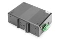 Switch przemysłowy 7-portowy Gigabit PoE+ z 1x PD, IEEE802.3af/at, DIN rail, rozszerzony zakres temp.