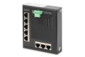 Switch Ethernet Gigabit 8-portowy, montaż DIN, rozszerzony zakres temp.