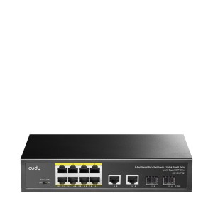 Switch CUDY GS1010PS2 8-GbE PoE z 2 portami