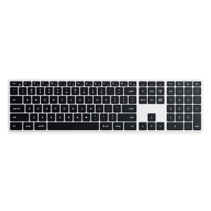 Satechi Slim X3 - klawiatura z układem numerycznym Bluetooth do czterech urządzeń USB-C US International (silver)