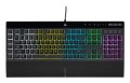 Korsarz | Gumowa kopuła | K55 RGB PRO | Klawiatura do gier | Klawiatura do gier | Światło LED RGB | Stany Zjednoczone | Przewodowe | Czarny