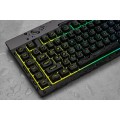 Korsarz | Gumowa kopuła | K55 RGB PRO | Klawiatura do gier | Klawiatura do gier | Światło LED RGB | Stany Zjednoczone | Przewodowe | Czarny