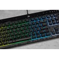 Korsarz | Gumowa kopuła | K55 RGB PRO | Klawiatura do gier | Klawiatura do gier | Światło LED RGB | Stany Zjednoczone | Przewodowe | Czarny